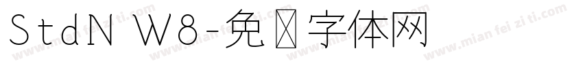 StdN W8字体转换